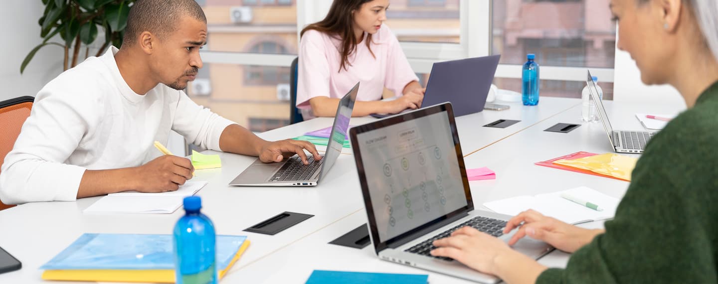 Workers in an office